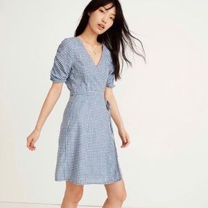 Madewell Gingham Wrap Dress